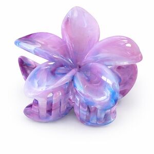 Flower Hair Claw Clip, GARDEN PURPLE (brand new)